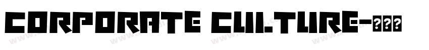 CORPORATE CULTURE字体转换
